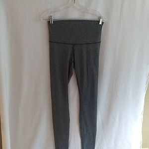Lululemon Heather Gray, Logo on Calf Leggings
